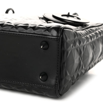 Christian Dior Calfskin Cannage Diamond Small My ABCDior Lady Dior Black 10 of 10