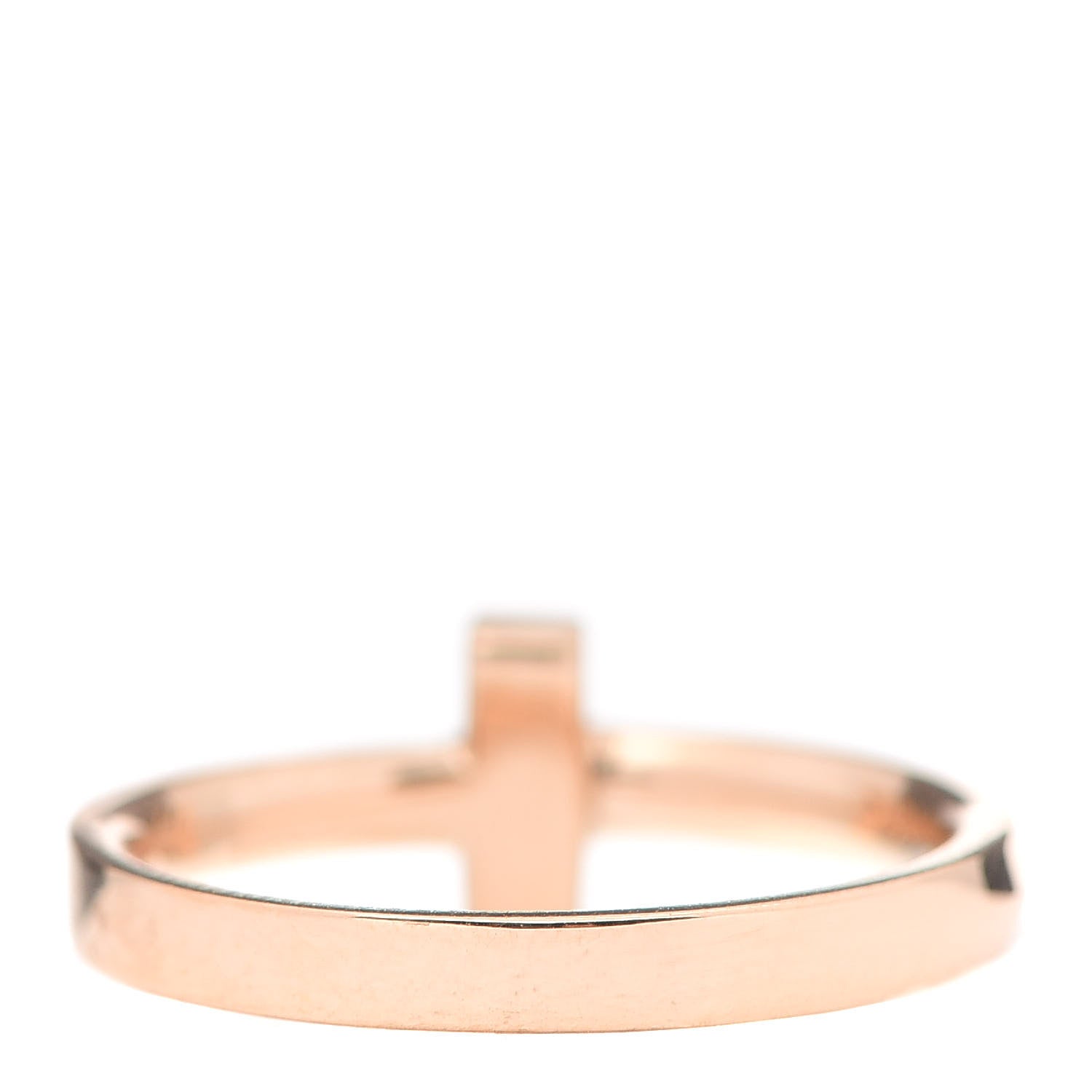 Tiffany 18K Rose Gold T T1 Ring 53 6.5 3 of 4