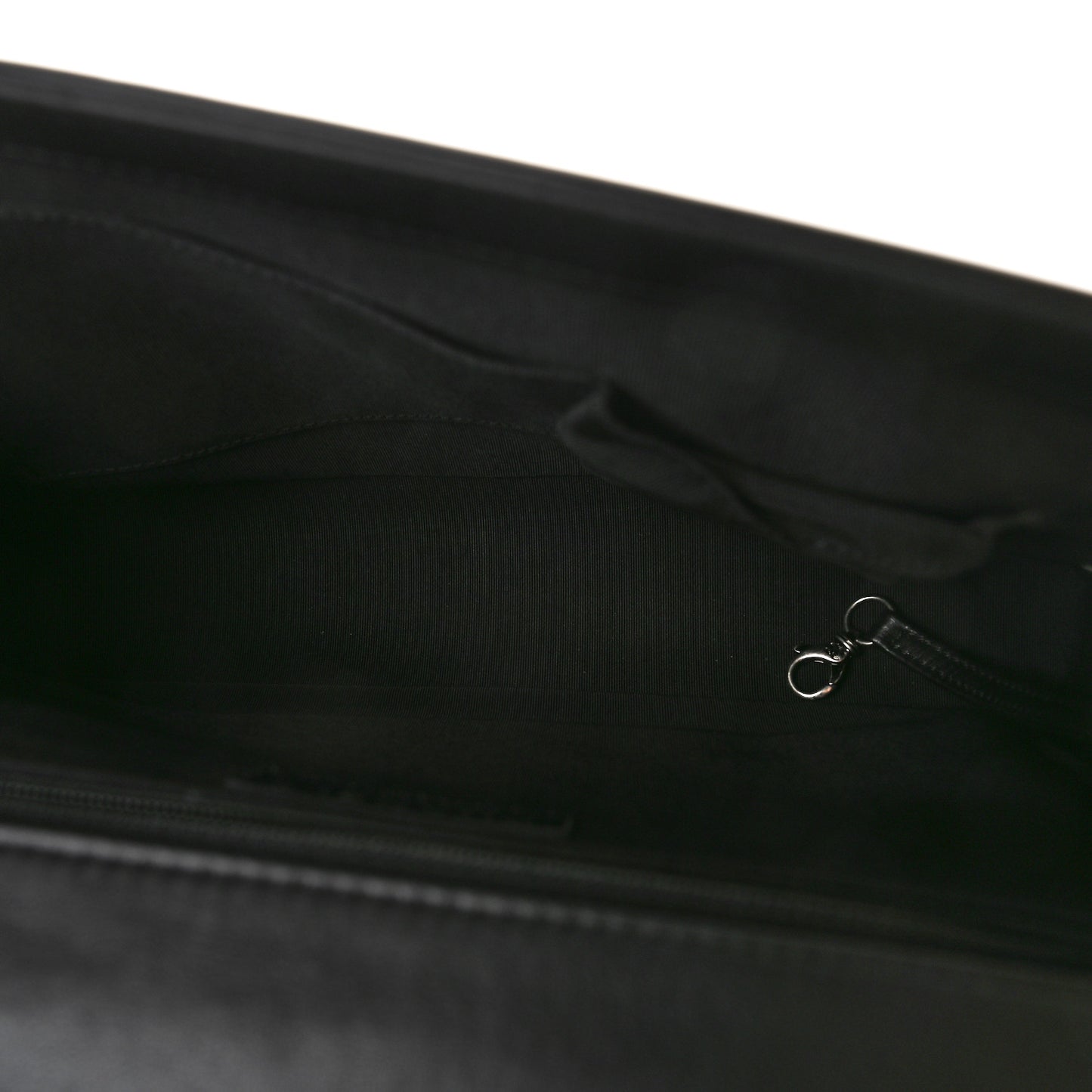 Calfskin Quilted Large Boy Flap Black