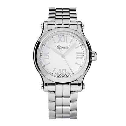 Chopard Stainless Steel 3 Diamond 30mm Happy Sport Quartz Watch 1 of 7