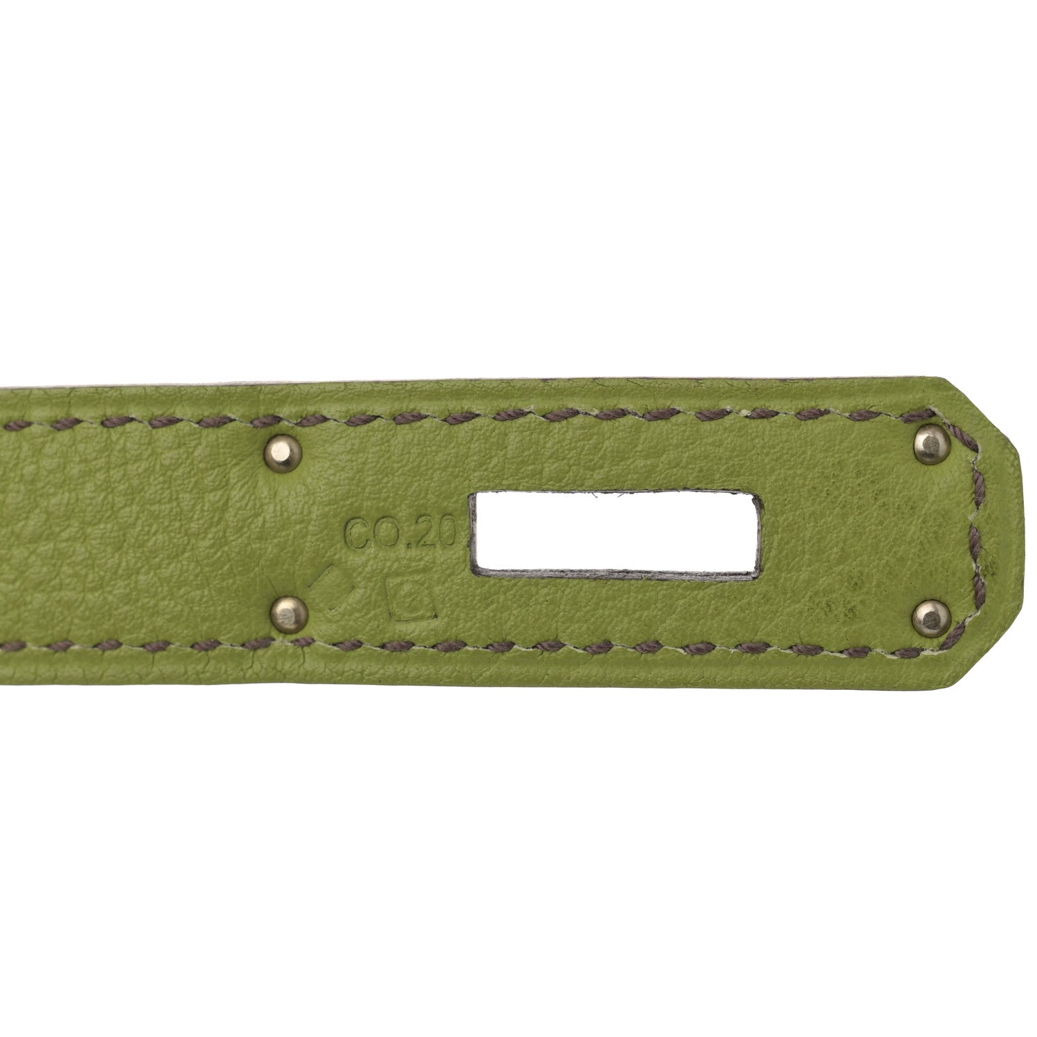 Hermes Togo BIRKIN 35 Vert Anis 7 of 12