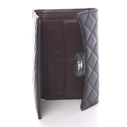 Chanel Lambskin Quilted Large Flap Wallet Black 5 of 12