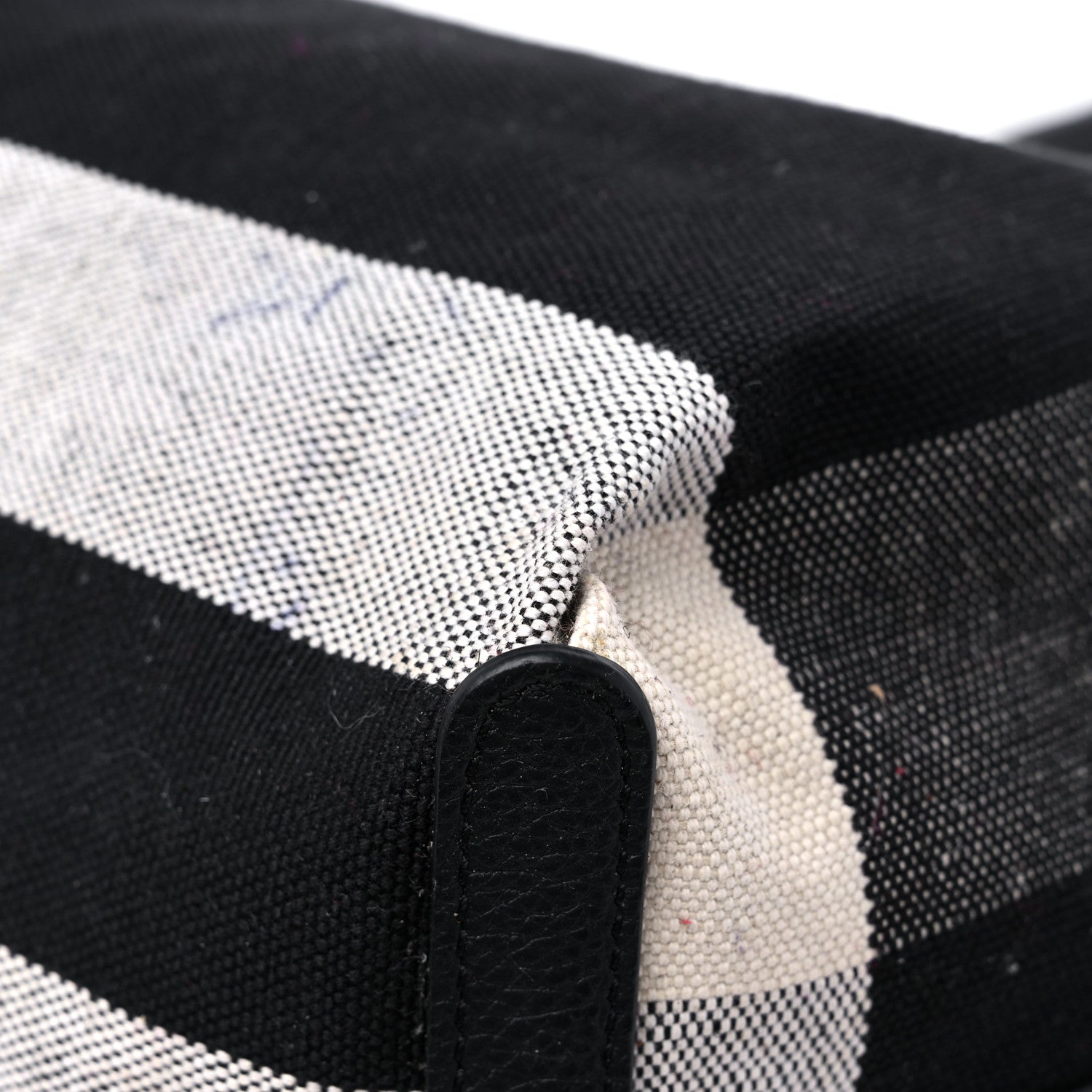 Burberry Coated Canvas Mega Check Medium Doodle Tote Black White 17 of 22