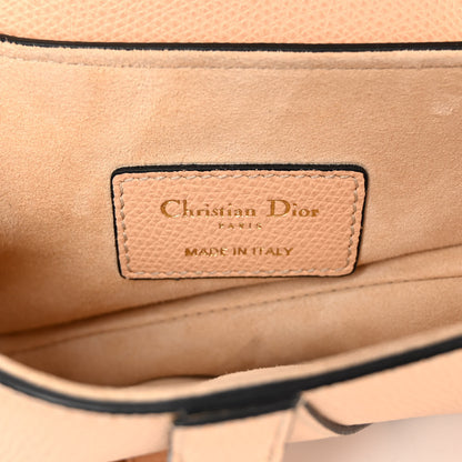 Christian Dior Grained Calfskin Mini Saddle Bag Beige 6 of 9