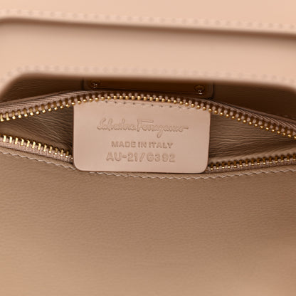 Salvatore Ferragamo Smooth Calfskin Small Anna Shoulder Bag New Bisque 7 of 10