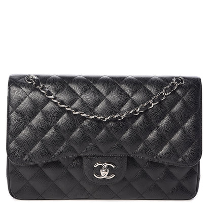 Chanel Caviar Quilted Jumbo Double Flap Black 1 of 11