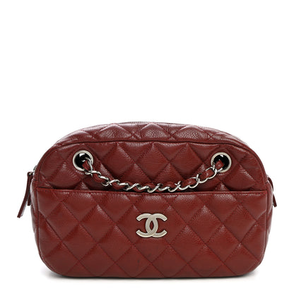 Chanel Caviar Quilted Camera Case Burgundy 1 of 10