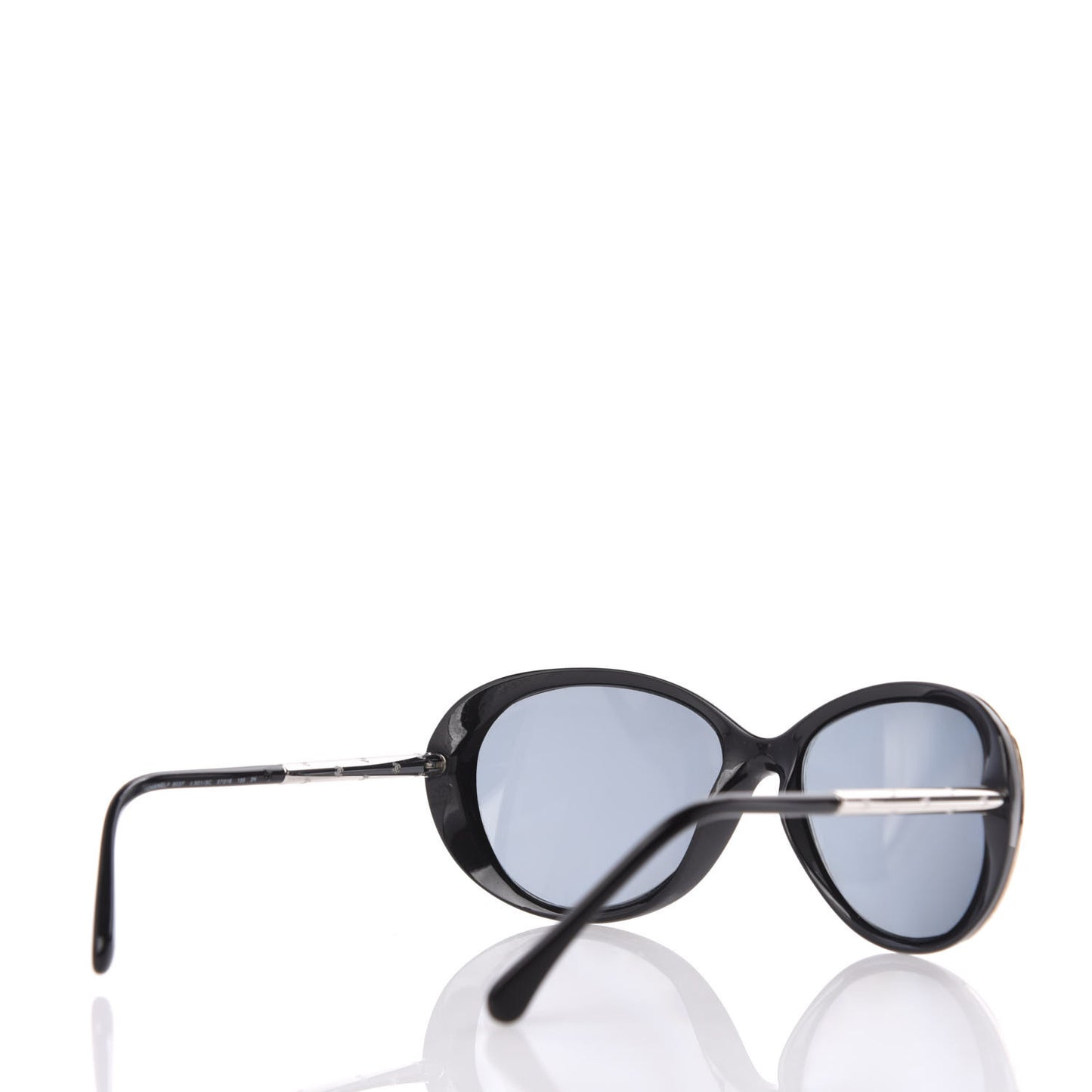 Acetate Butterfly CC Sunglasses 6037 Black