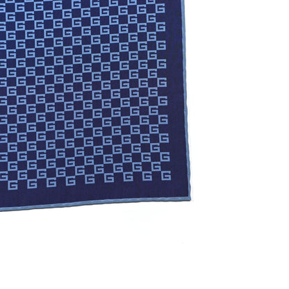 Gucci Silk Square G Monogram Handkerchief Blue 2 of 4
