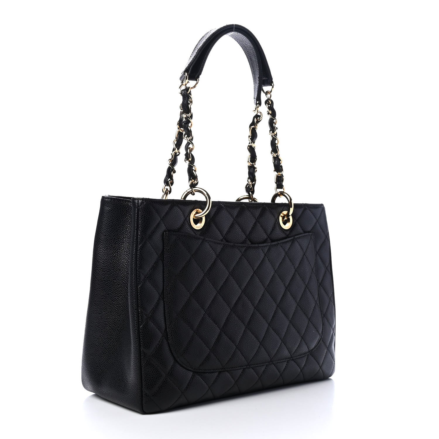 Chanel Caviar Quilted Grand Shopping Tote GST Black 2 of 4