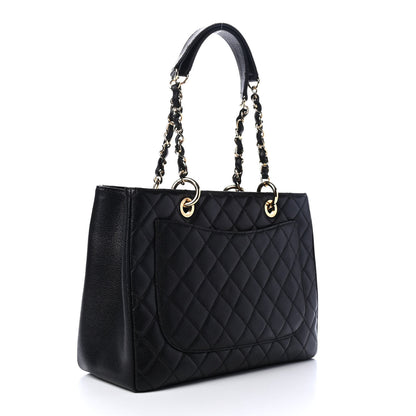 Chanel Caviar Quilted Grand Shopping Tote GST Black 2 of 4