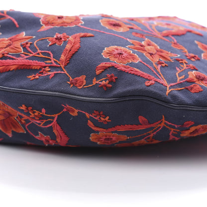 Gucci Canvas Embroidered Wave Hobo Blue Red 9 of 11