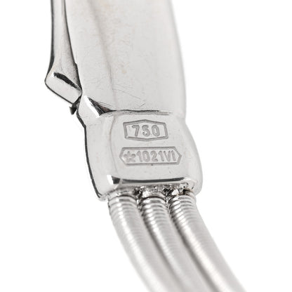 Marco Bicego 18K White Gold Diamond Goa Three Strand Bracelet 4 of 5
