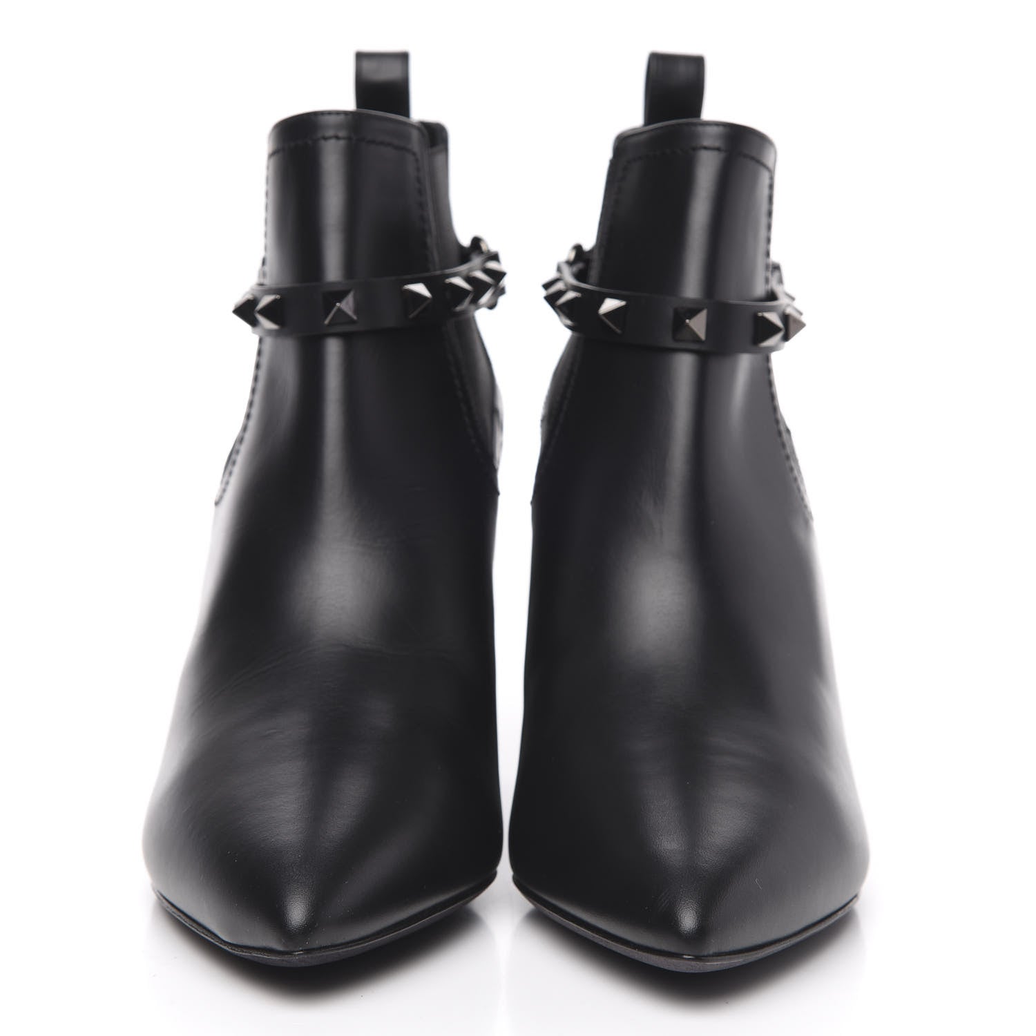 Valentino Garavani Calfskin Rockstud Chelsea 85mm Ankle Boots 39 Black 2 of 9