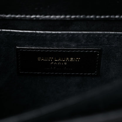 Saint Laurent Calfskin Leopard Print Medium Monogram Sunset 7 of 15