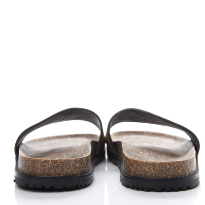 Saint Laurent Suede Joan Slide Sandals 37 Brown 7 of 10