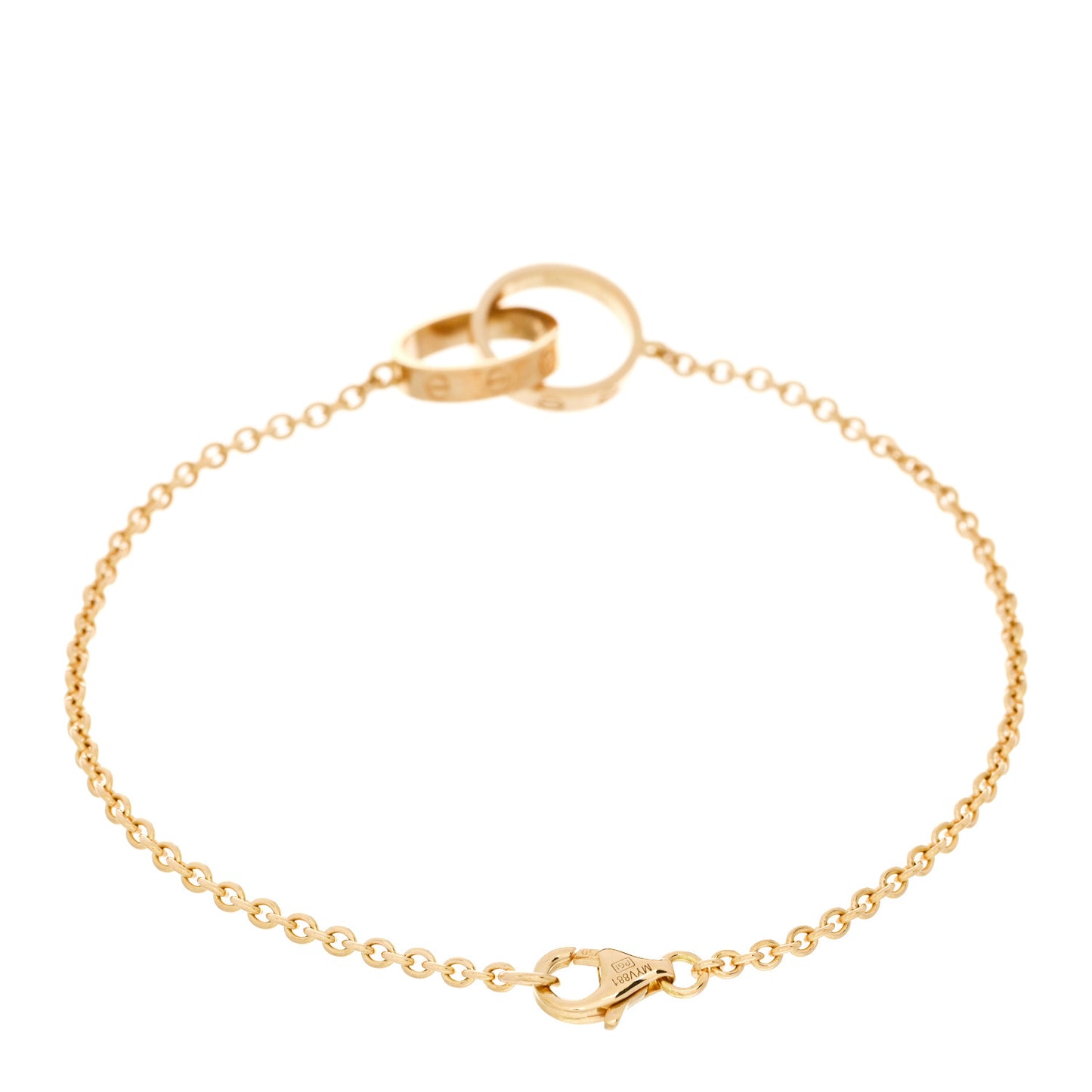 18K Yellow Gold Interlocking LOVE Bracelet