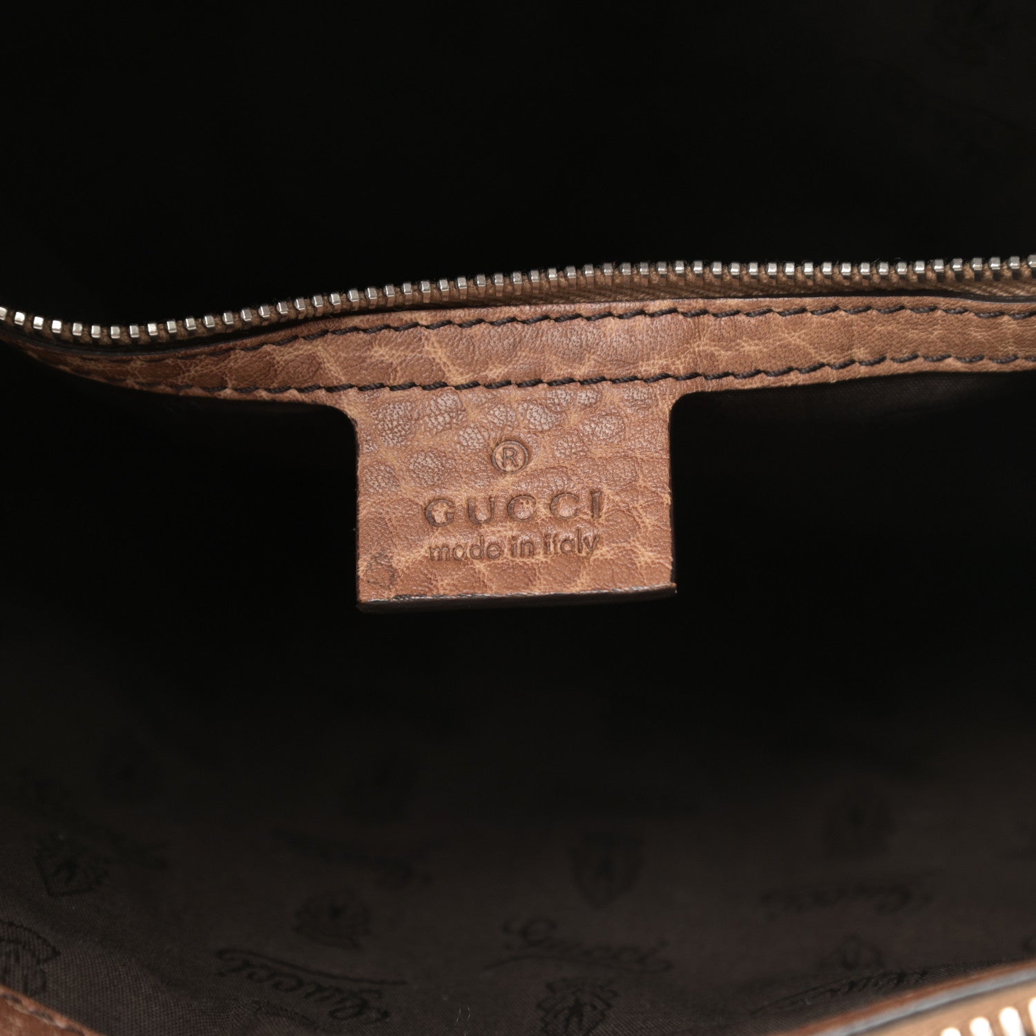 Gucci Monogram Large Bamboo Bar Tote Brown 6 of 11