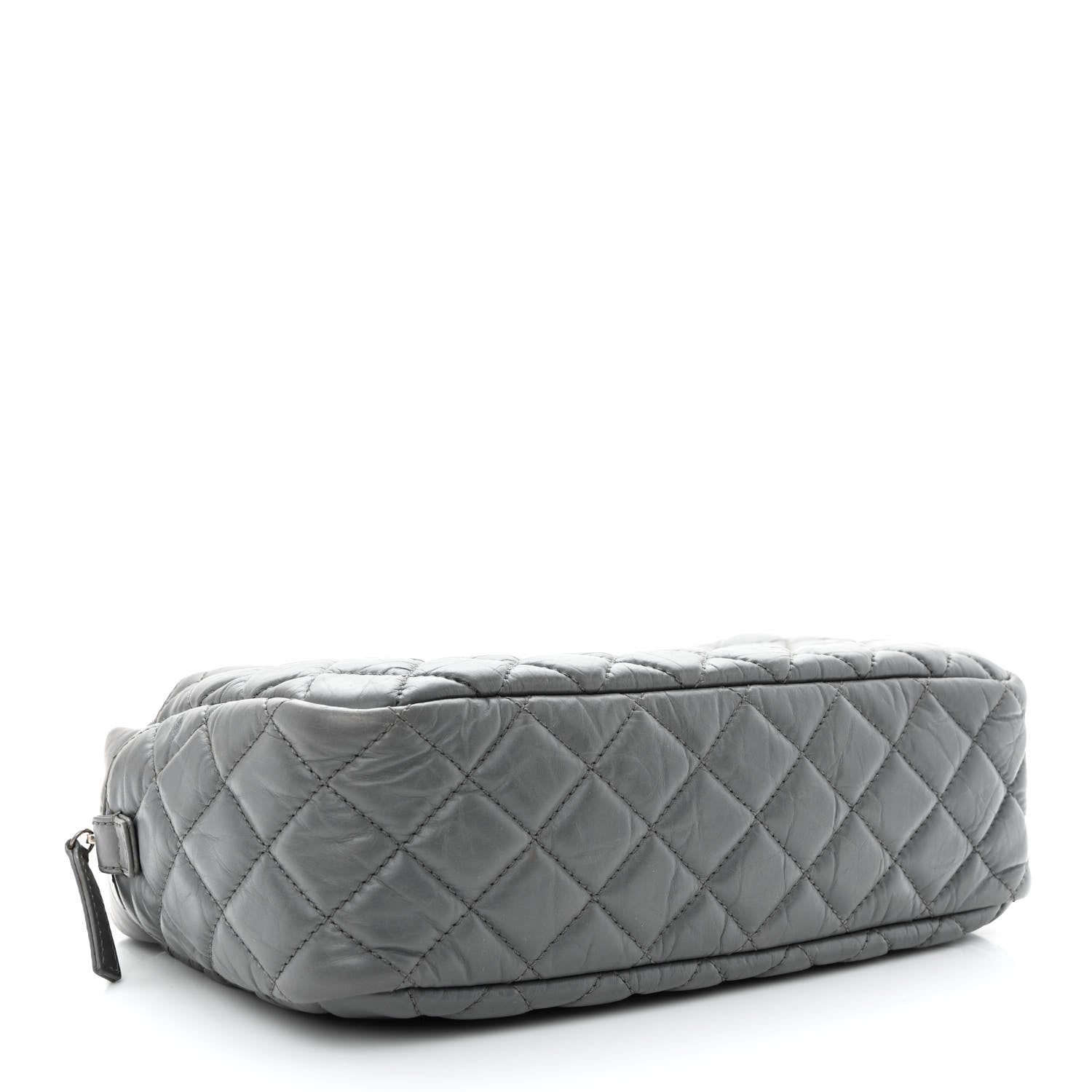 Chanel Aged Calfskin Quilted Medium Reissue Camera Case Grey 4 of 11