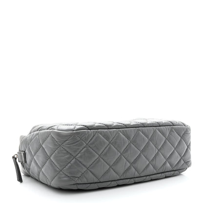 Chanel Aged Calfskin Quilted Medium Reissue Camera Case Grey 4 of 11