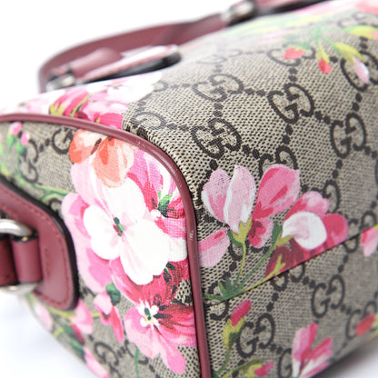 Gucci GG Supreme Monogram Blooms Mini Boston Beige Multicolor Dry Rose 8 of 12