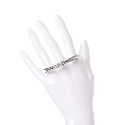 David Yurman Sterling Silver Diamond 7mm X Crossover Cuff 2 of 4