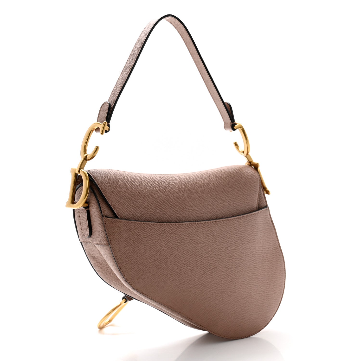 Christian Dior Grained Calfskin Saddle Bag With Strap Blush 3 of 11