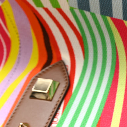 Christian Louboutin Canvas Printed Medium Frangibus Tote Multicolor Coconut 6 of 11