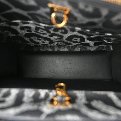 Louis Vuitton Canvas Calfskin Wild Animal Print City Steamer MM Black 5 of 12