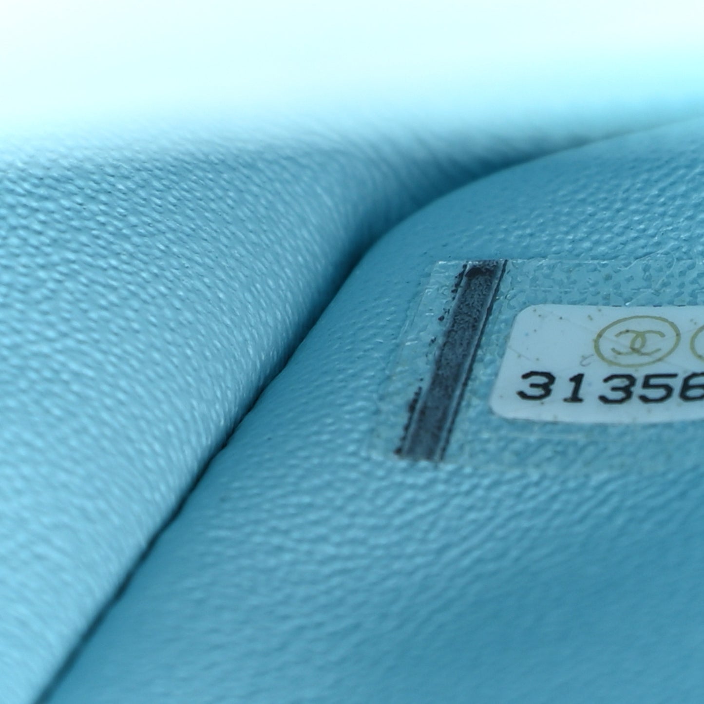 Lambskin Quilted Mini Rectangular Flap Neon Blue