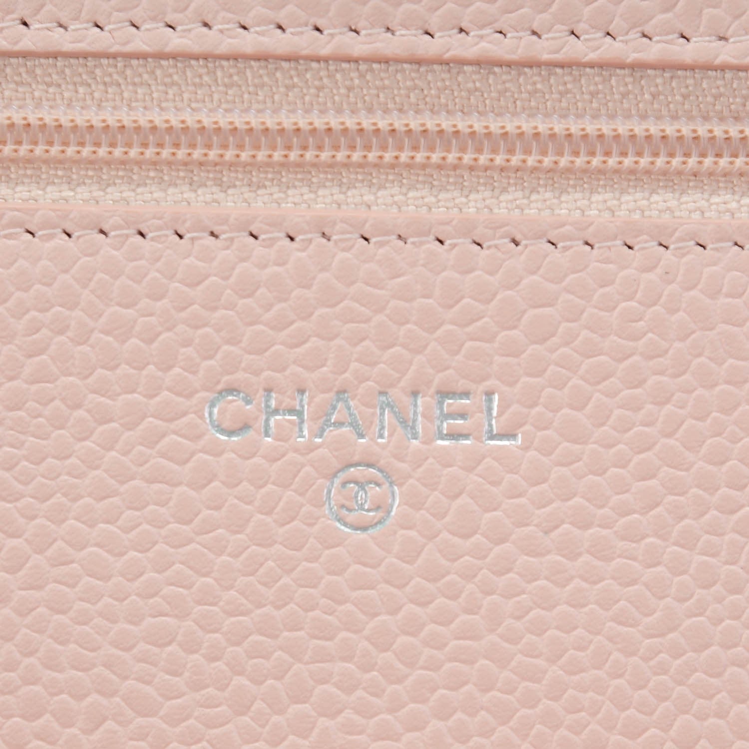 Chanel Pearly Caviar Quilted Wallet On Chain WOC Pink 5 of 8