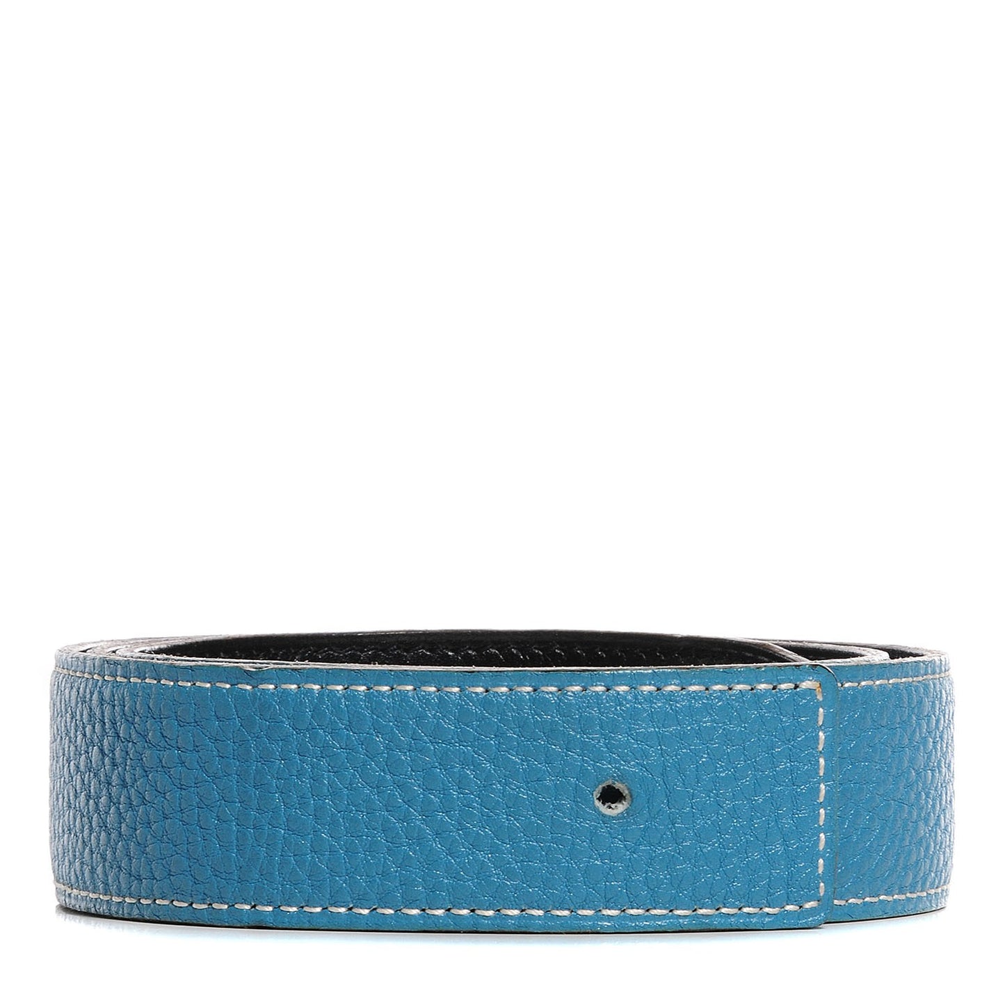 Togo Box 32mm Belt Strap 75 Blue Jean Noir