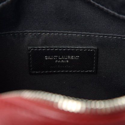 Saint Laurent Lambskin Monogram Small Lou Camera Bag Lipstick Red 5 of 9