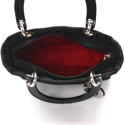 Christian Dior Nylon Cannage Medium Lady Dior Black 5 of 10