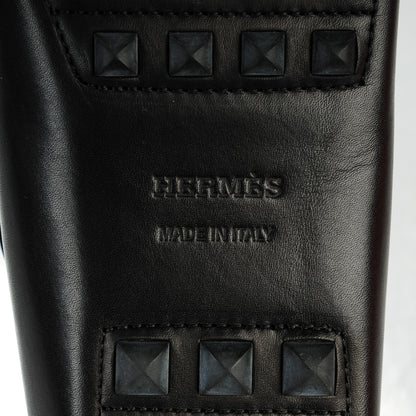 Hermes Supple Calfskin Irving Driving Moccasin Loafers 36.5 Black 6 of 9