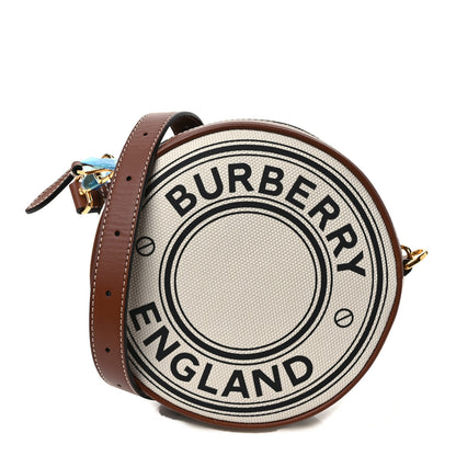 Burberry Cotton Canvas Mini Louise Crossbody Bag Natural Tan 1 of 11
