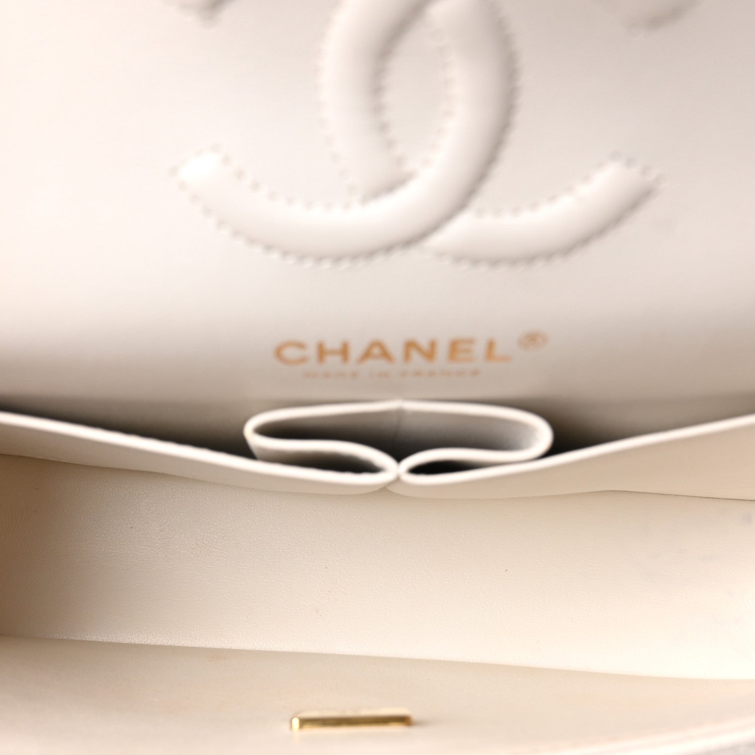 Chanel Caviar Quilted Small Double Flap White 5 of 11
