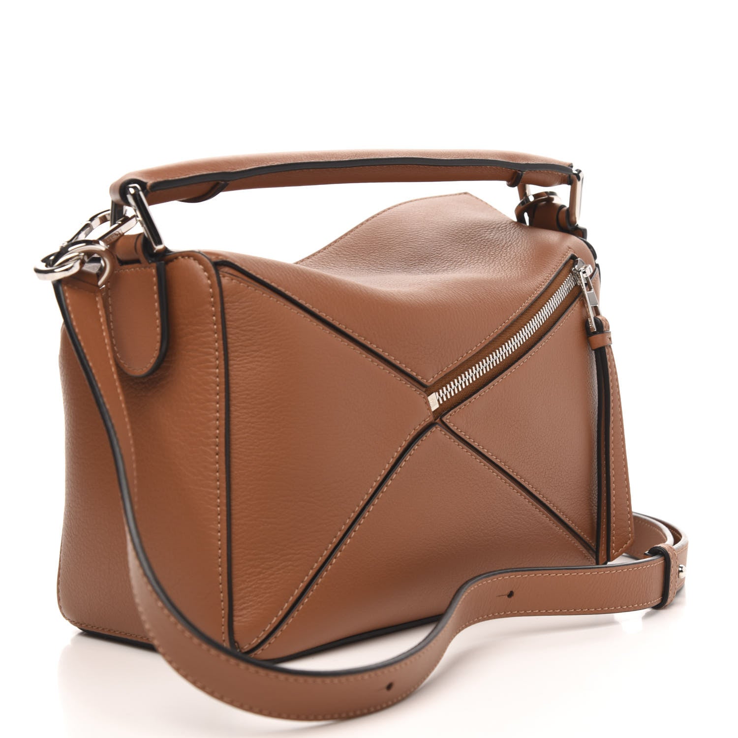 Loewe Calfskin Small Puzzle Bag Tan 3 of 8