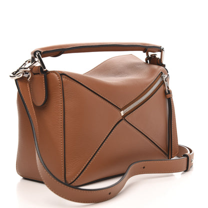 Loewe Calfskin Small Puzzle Bag Tan 3 of 8