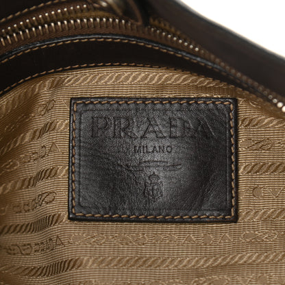 Prada Jacquard Logo Shoulder Bag Corda Bruciato 5 of 16