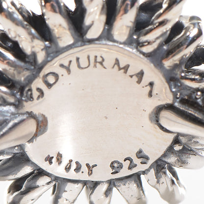 David Yurman Sterling Silver Blue Topaz Starburst Ring 54 6.75 4 of 6