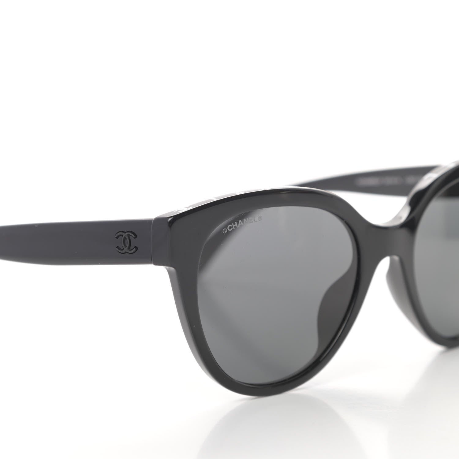 Chanel Acetate CC Butterfly Sunglasses 5414-A Black 7 of 8