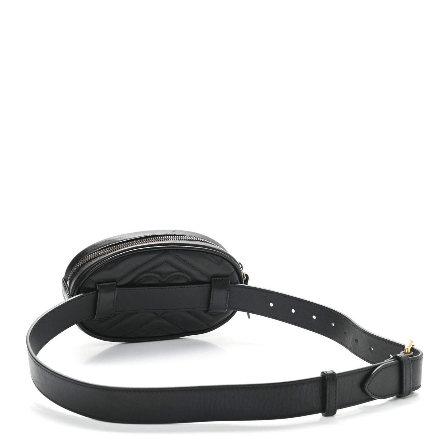 Calfskin Matelasse GG Marmont Belt Bag 85 34 Black