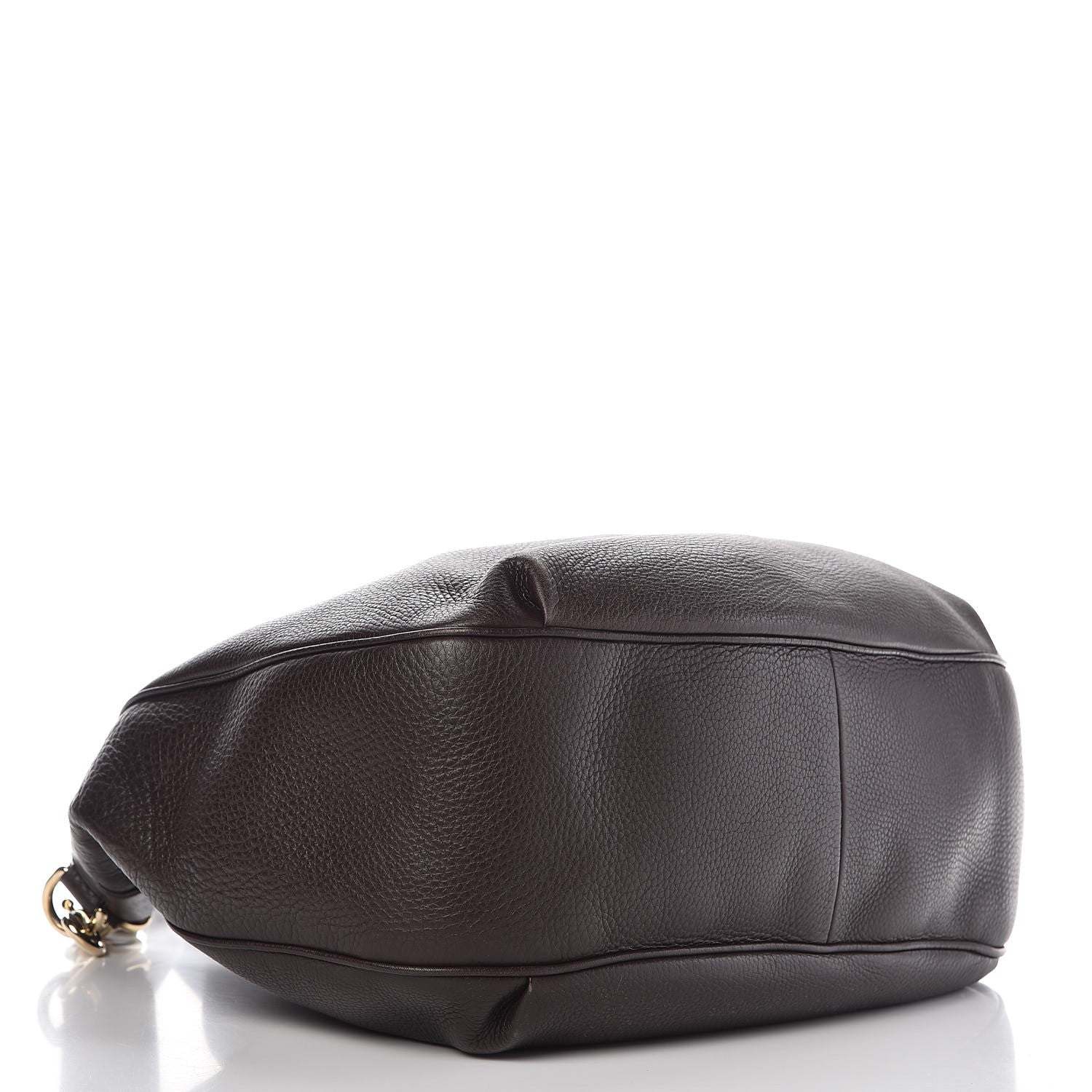Gucci Calfskin Web Medium Dressage Hobo Coffee Brown 4 of 15