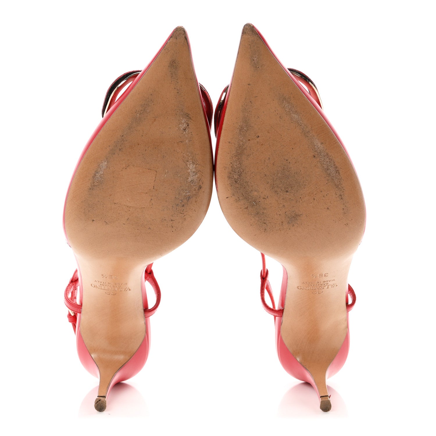 Valentino Garavani Calfskin Tonal Signature Vlogo Slingback 80mm Pumps 36.5 Rouge Pur 5 of 10
