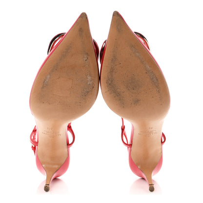 Valentino Garavani Calfskin Tonal Signature Vlogo Slingback 80mm Pumps 36.5 Rouge Pur 5 of 10