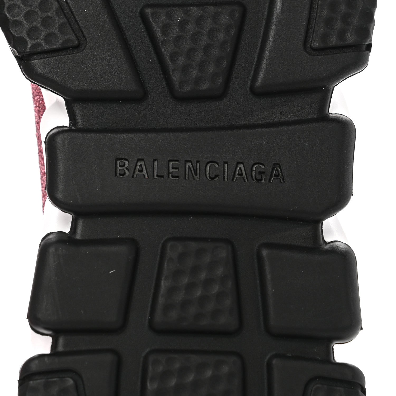 Balenciaga Laminated Knit Bi-Color Sole Womens Speed Sneakers 37 Pink White Black 6 of 9