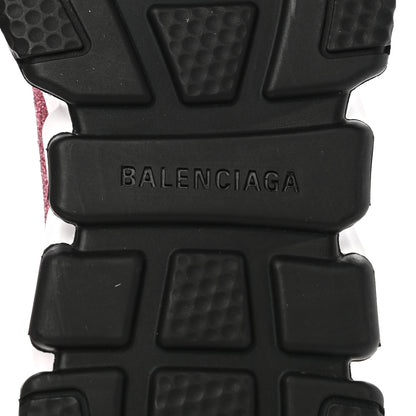 Balenciaga Laminated Knit Bi-Color Sole Womens Speed Sneakers 37 Pink White Black 6 of 9