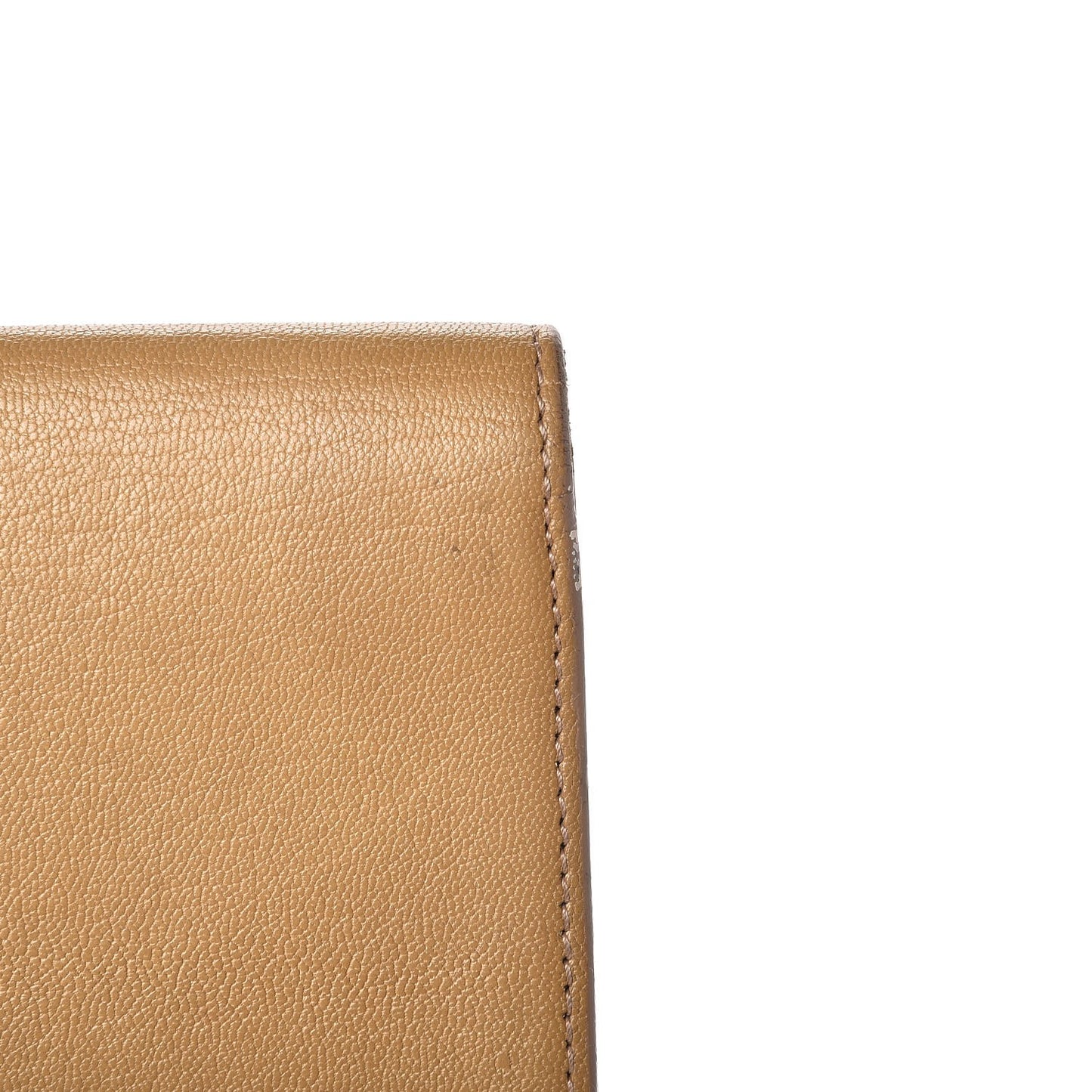 Chevre Small Belle de Jour Clutch Beige