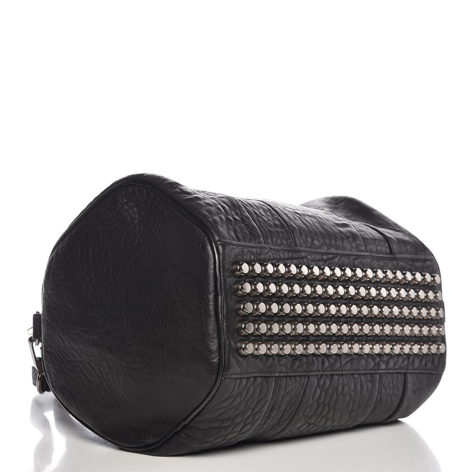 Alexander Wang Pebbled Lambskin Rocco Black Silver Hardware 4 of 6